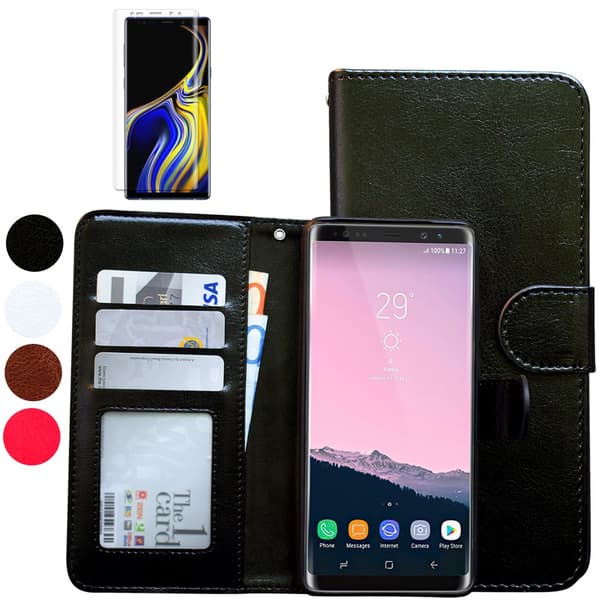Samsung Galaxy Note 9 - PU Leather Wallet Case Brown