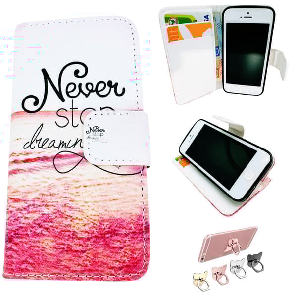 iPhone 5/5s/SE2016 - Leather Case / Wallet