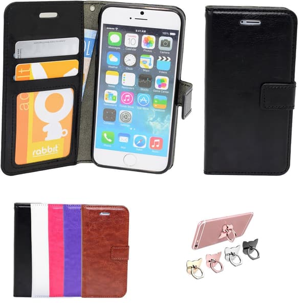 iPhone 5/5s/SE2016 - Wallet Case with ID pocket Pink
