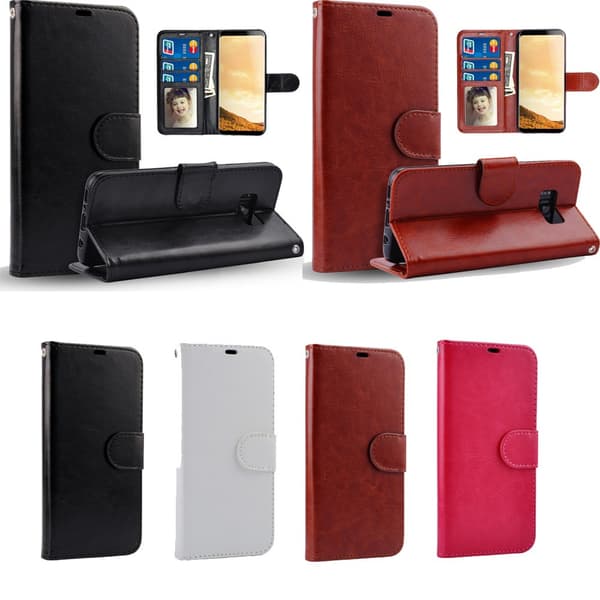 Protect your Note 8 - Leather Cases & Wallets! Black