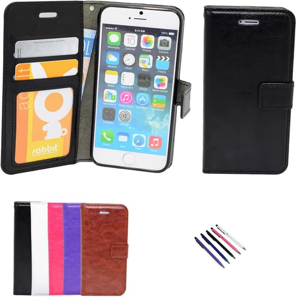 Wallet Case/Protection iPhone 5/5s/SE2016 + Inc & Touch Pen