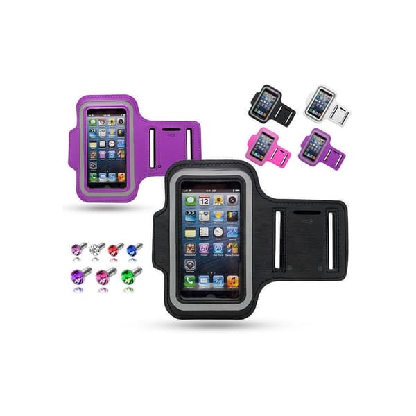 Leather Sport Arm Band iPhone 5/5s/SE2016 + 3,5mm Diamond