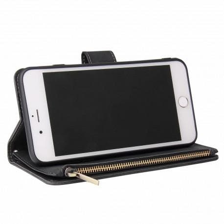 iPhone 7 / 8 Plus Multifunktionellt Plånboksfodral Zipper 8-Fack