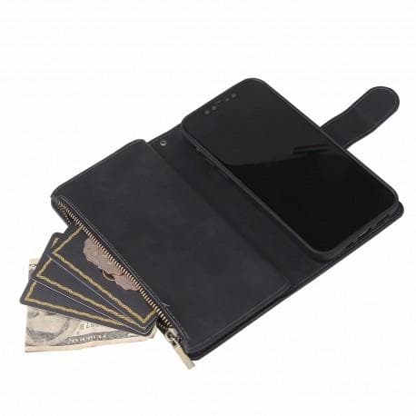 iPhone 12 Pro Max Multifunktionellt Plånboksfodral Zipper 8-Fack