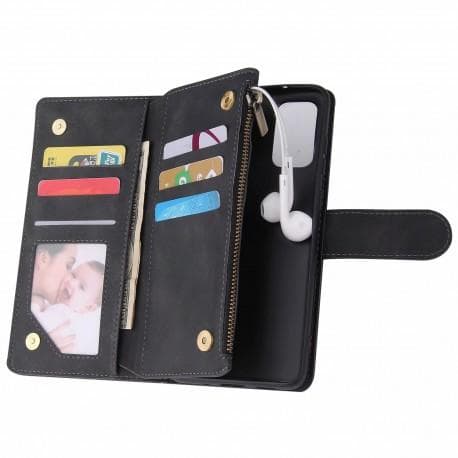 Samsung S20 Multifunktionellt Plånboksfodral Zipper 8-Fack