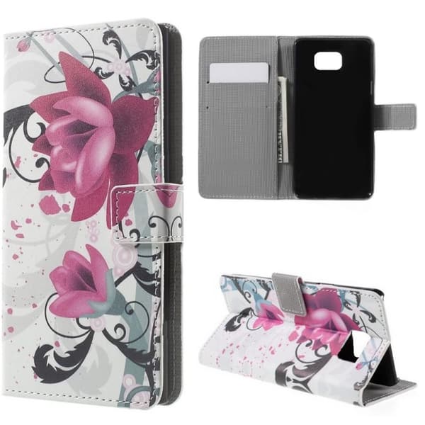 Plånboksfodral Samsung Galaxy S6 Edge – Lotus