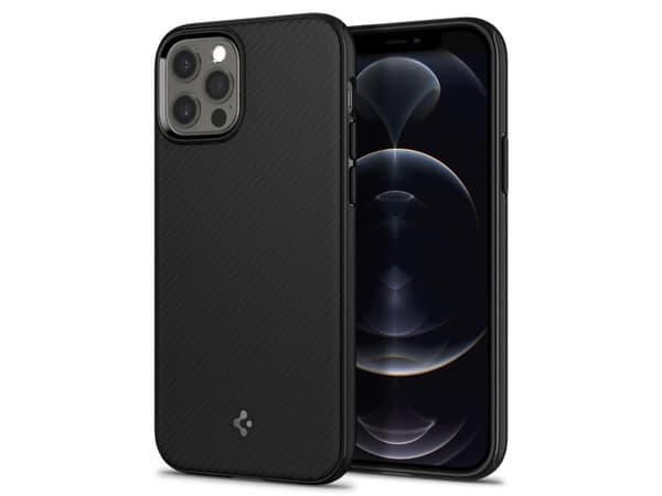 Spigen Mag Armor, Omslag, Apple, iPhone 12, iPhone 12 Pro, 15,5 cm (6.1"), Svart