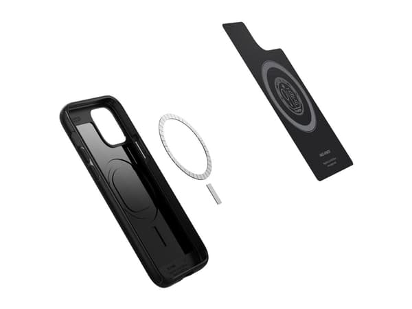 Spigen Mag Armor, Omslag, Apple, iPhone 12, iPhone 12 Pro, 15,5 cm (6.1"), Svart