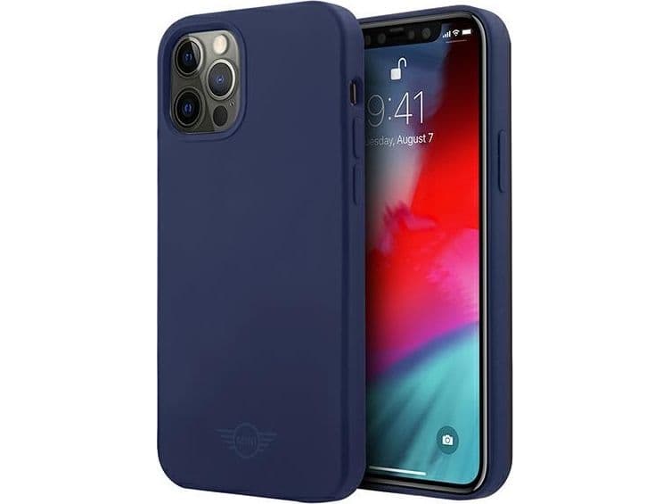 Mini Morris Mini Mini MIHCP12LSLTNA iPhone 12 Pro Max 6.7 inch Navy Blue/Navy Blue Hard Case Silicone Tone On Tone