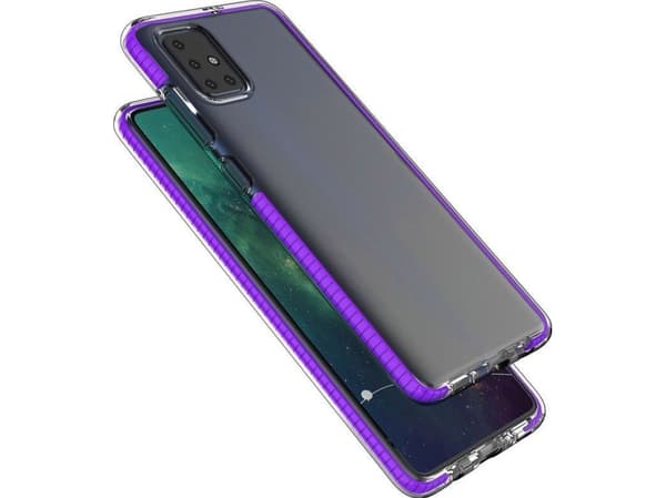 Hurtel Spring Case geelikotelo värillisellä kehyksellä Xiaomi Redmi Note 9 Pro / Redmi Note 9S musta universaali