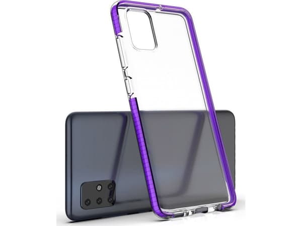 Hurtel Spring Case geelikotelo värillisellä kehyksellä Xiaomi Redmi Note 9 Pro / Redmi Note 9S musta universaali