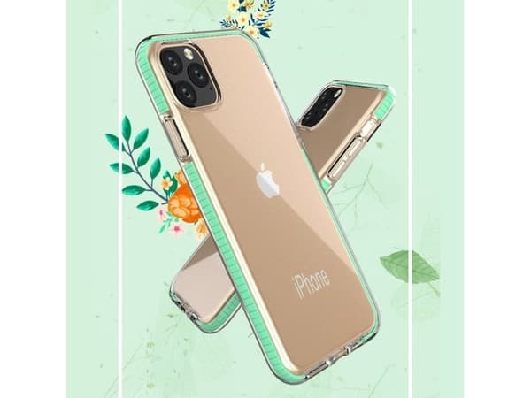 Hurtel Spring Case geléfodral med färgad ram för iPhone 11 Pro svart