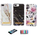 Miniatyrbillede 1 af 8: iPhone 7 Plus / 8 Plus - Cover / Beskyttelse Flowers / Marble