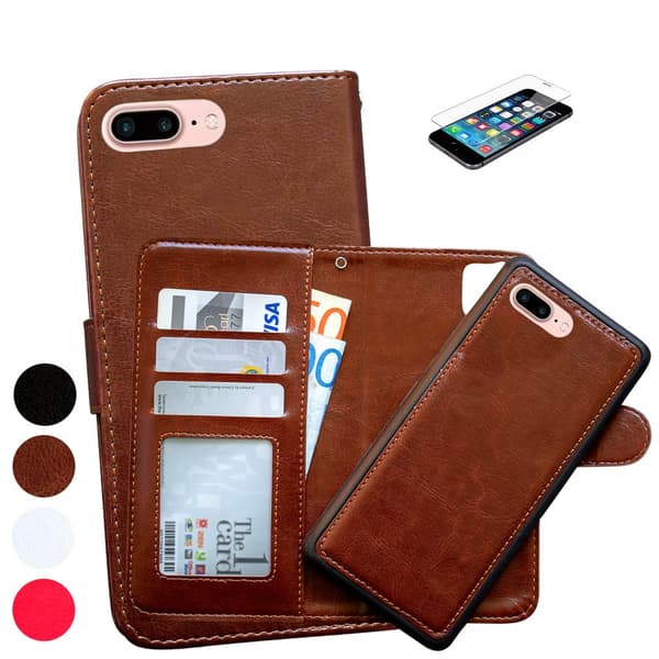 iPhone 7 Plus / 8 Plus - Læder cover / Beskyttelse White