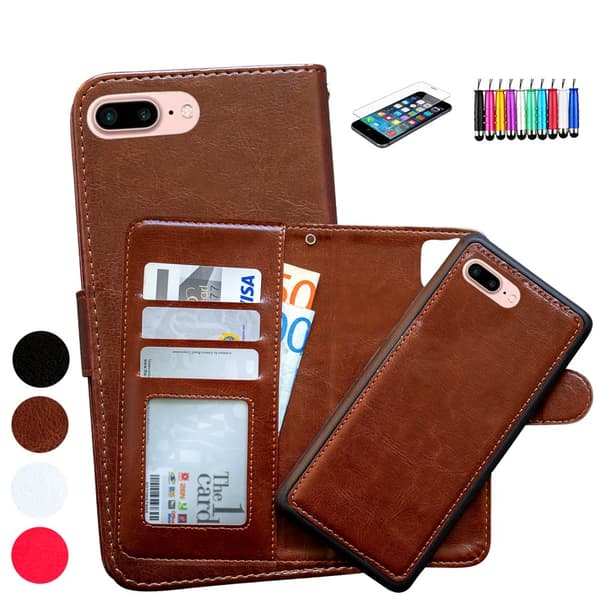 iPhone 7 Plus / 8 Plus - Læder cover / Beskyttelse White