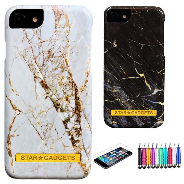 iPhone 7/8/SE (2020 & 2022) - Cover / Beskyttelse Marble Black