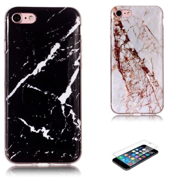 iPhone 7/8/SE (2020 & 2022) - Case Protection Marble Black