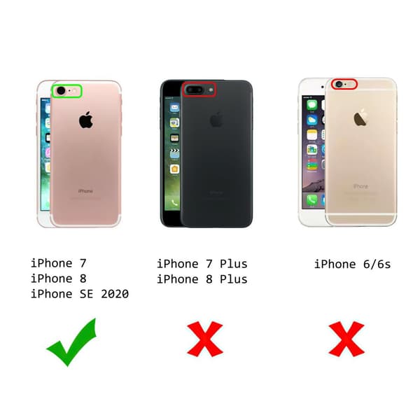 iPhone 7/8/SE (2020 & 2022) - Mirror Case Protection + Screen Protection