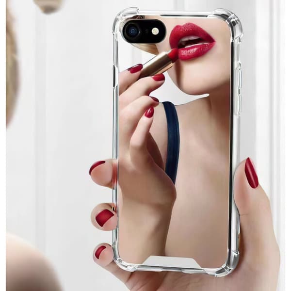 iPhone 7/8/SE (2020 & 2022) - Mirror Case Protection + Screen Protection Pink