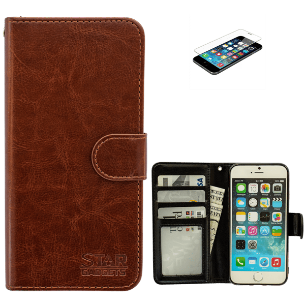 iPhone 7/8/SE (2020 & 2022) - PU Leather Wallet Case Black