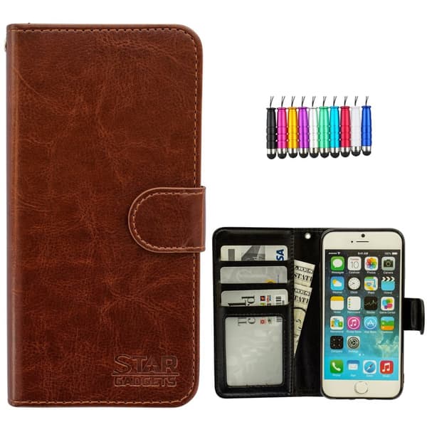 iPhone 7/8/SE (2020 & 2022) - Läderfodral / Skydd Brown