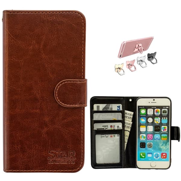 iPhone 7/8/SE (2020 & 2022) - PU Leather Wallet Case Black