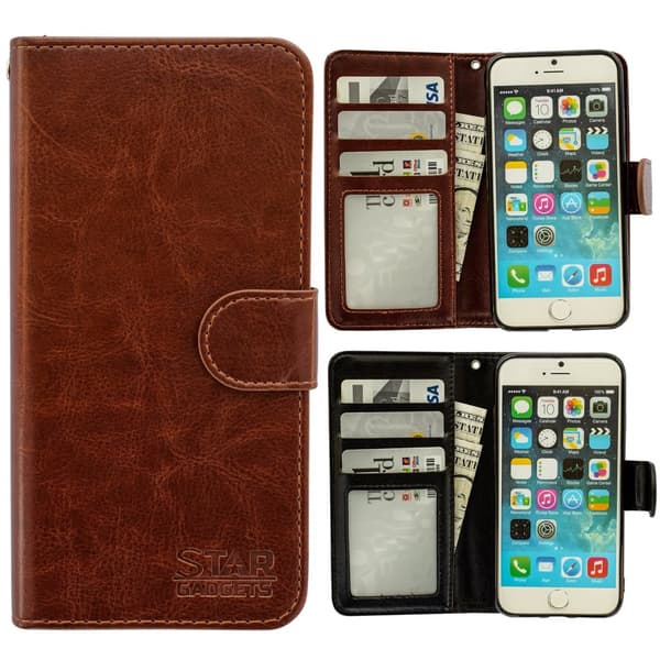 iPhone 7/8/SE (2020 & 2022) - Läderfodral / Skydd Brown