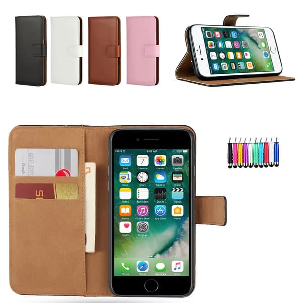 iPhone 7 Plus / 8 Plus - PU Leather Wallet Case Black