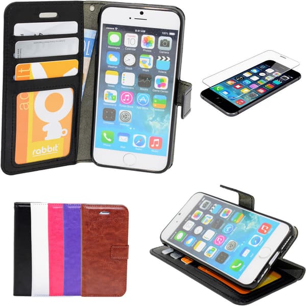 Protect your iPhone 7/8/SE - Leather Cases & Screen Protectors Pink