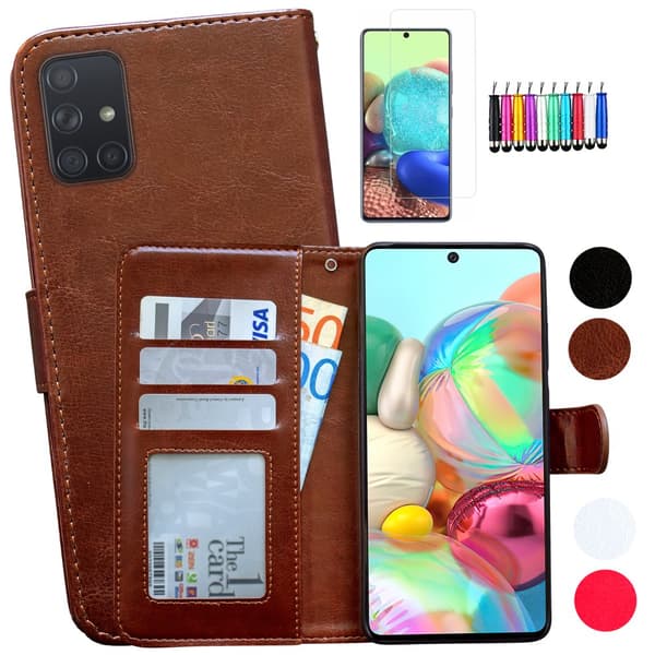 Samsung Galaxy A51 - Læder cover / Beskyttelse