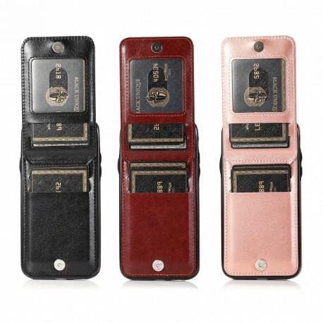 iPhone XS Max Mobil Cover Kortholder 5-SLOT Retro V3