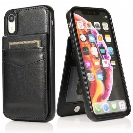 iPhone XR Mobilskal Korthållare 5-FACK Retro V3