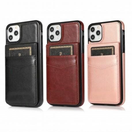 iPhone 11 Pro Mobilskal Korthållare 6-FACK Retro V3