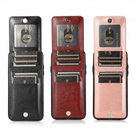 iPhone 11 Pro Max Mobil Cover Kortholder 6-SLOT Retro V3