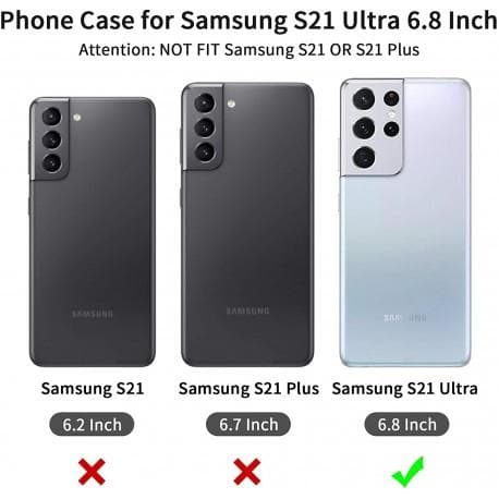 Samsung S21 Ultra Mobile Cover Card Holder 5-SLOT Retro V3