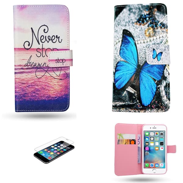 iPhone 6 / 6S - Læder cover / Beskyttelse Blue