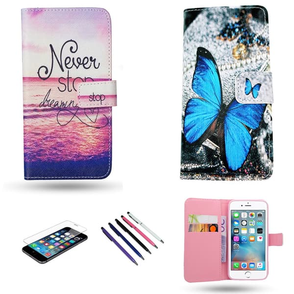 iPhone 6 / 6S - Læder cover / Beskyttelse Blue