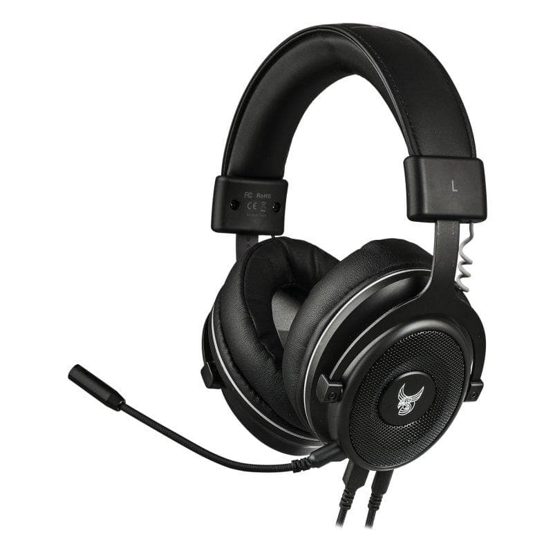L33T-Gaming Huginn, 7.1 Gamingheadset med mikrofon & LED-belysning, Svart