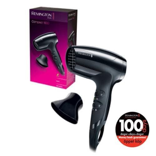 Remington Hårfön Compact 1800W eco Svart
