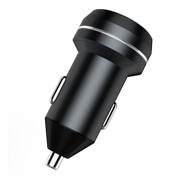 Champion - Dual USB Laddare 12/24V 4.8A - Svart