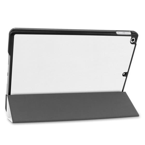 Tri-fold Fodral med Stativfunktion för iPad 10.2" 2019 - Vit
