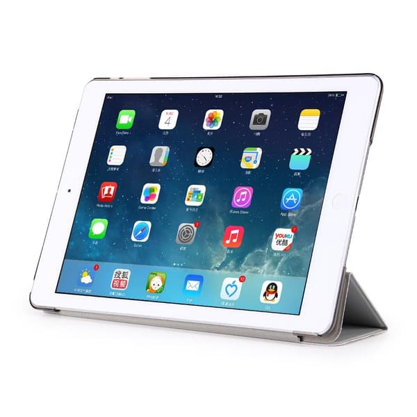 Tri-fold fodral till iPad 9.7 2017. Grå