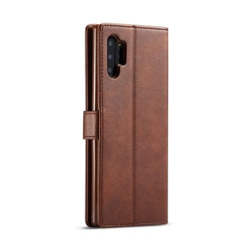 LC.IMEEKE Plånboksfodral för Samsung Galaxy Note 10 Plus - Brun
