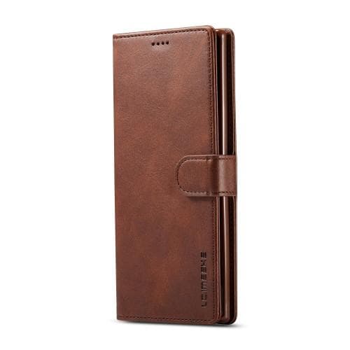 LC.IMEEKE Plånboksfodral för Samsung Galaxy Note 10 Plus - Brun