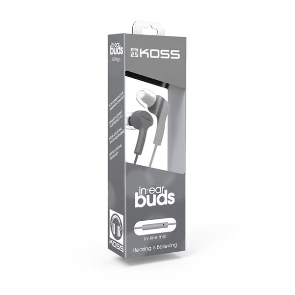 Koss Hörlur KEB9i In-Ear Mic - Grå