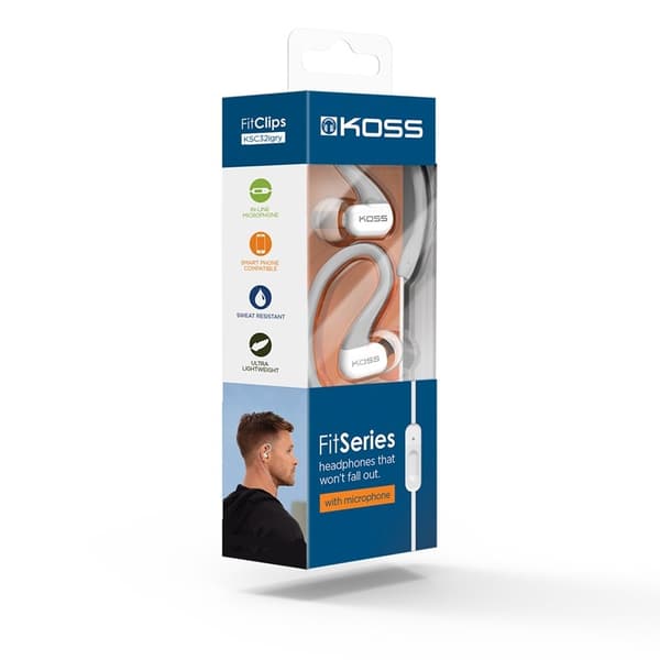 Koss Hörlur KSC32i In-Ear Mic - Grå