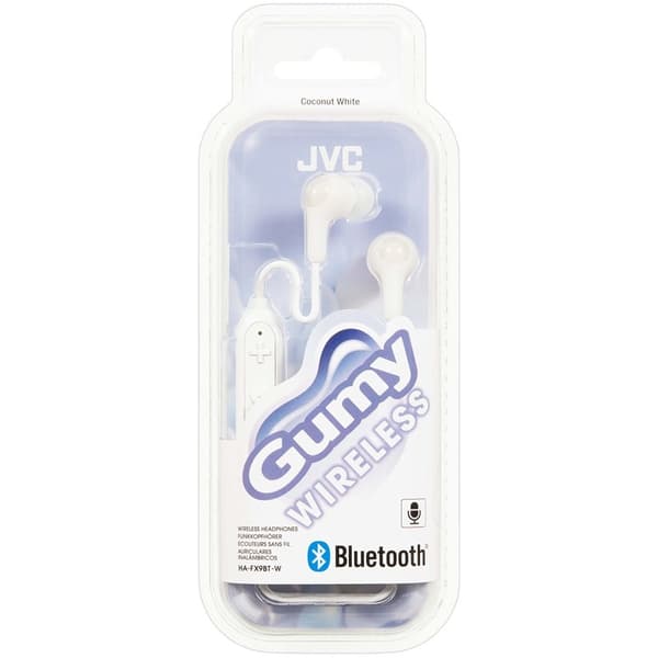 JVC Hörlur FX9BT Gumy In-Ear Trådlös Mic - Vit