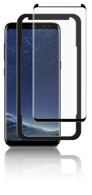 3D Härdat Glas Skärmskydd för Samsung Galaxy S8 Plus Inkl. Monteringsram