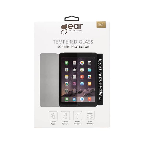 GEAR Härdat Glas Skärmskydd 2.5D iPad Air 10.9" 2020