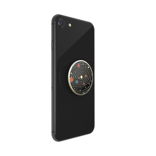 POPSOCKETS Enamel Solar flare Black Avtagbart Grip